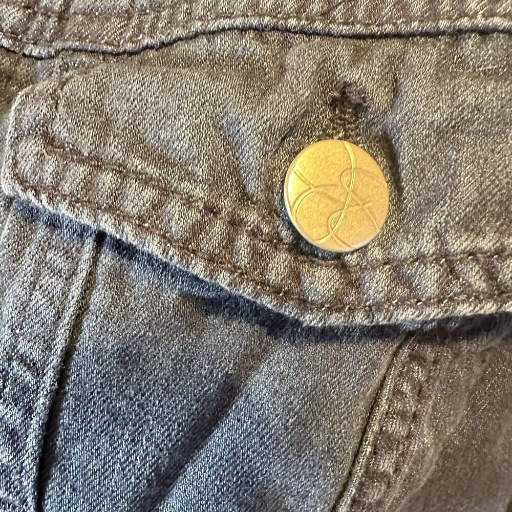 Jessica Simpson Blue Jean Denim Jacket Lightweight Cotton Size Large C12 - Picture 3 of 8
